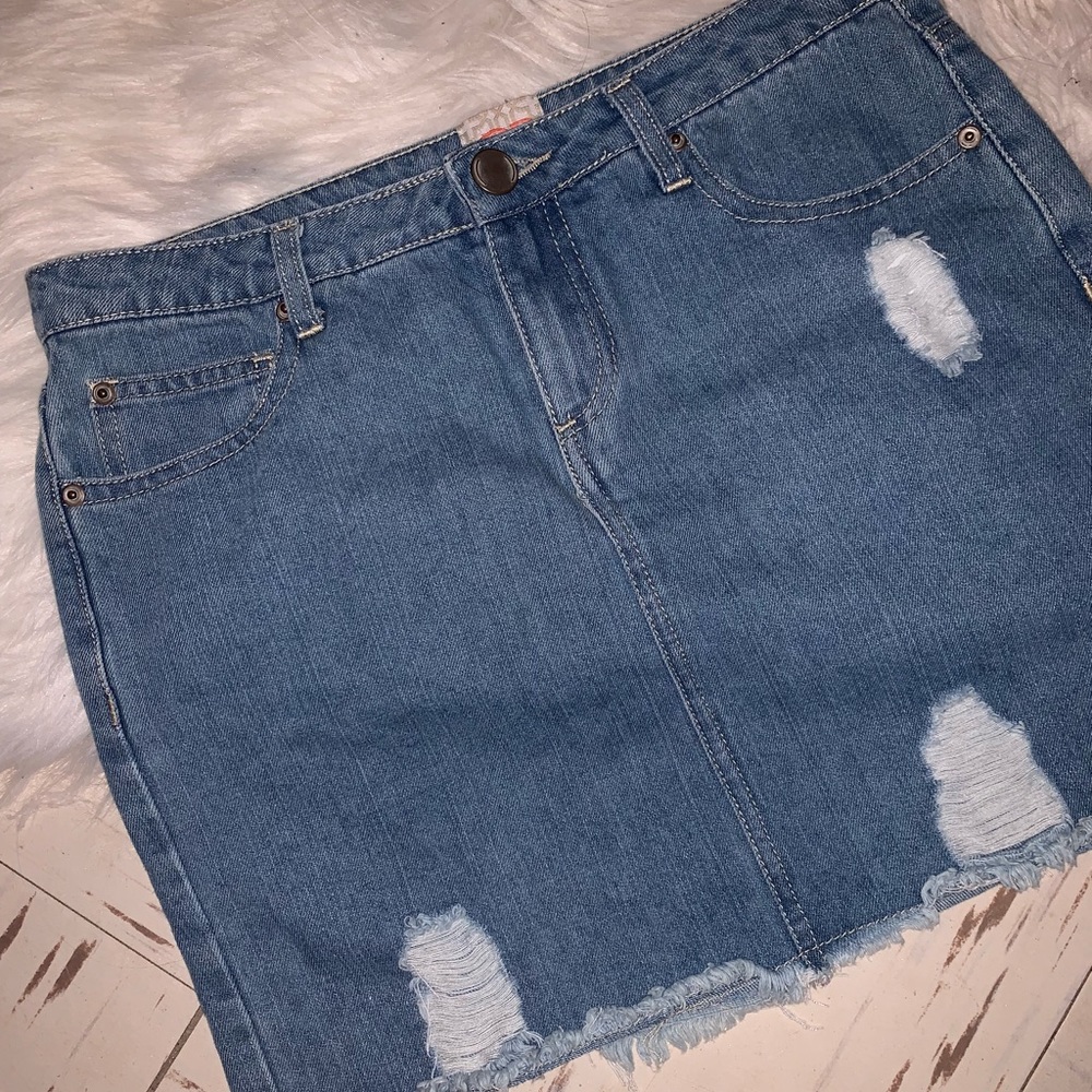 Gianni Bini blue jean skirt